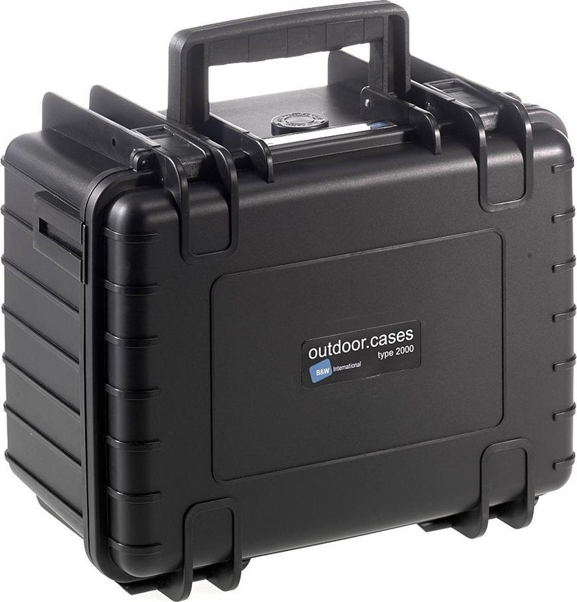 B&W International Type 2000 Outdoor Case incl. vakindeling - zwart