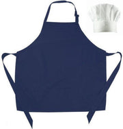 Benza Kinderschort met koksmuts - Donkerblauw - 50 x 60 cm