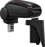 Armsteun Audi A3 S3 8P 2004-10 kunstleer zwart rood stiksel