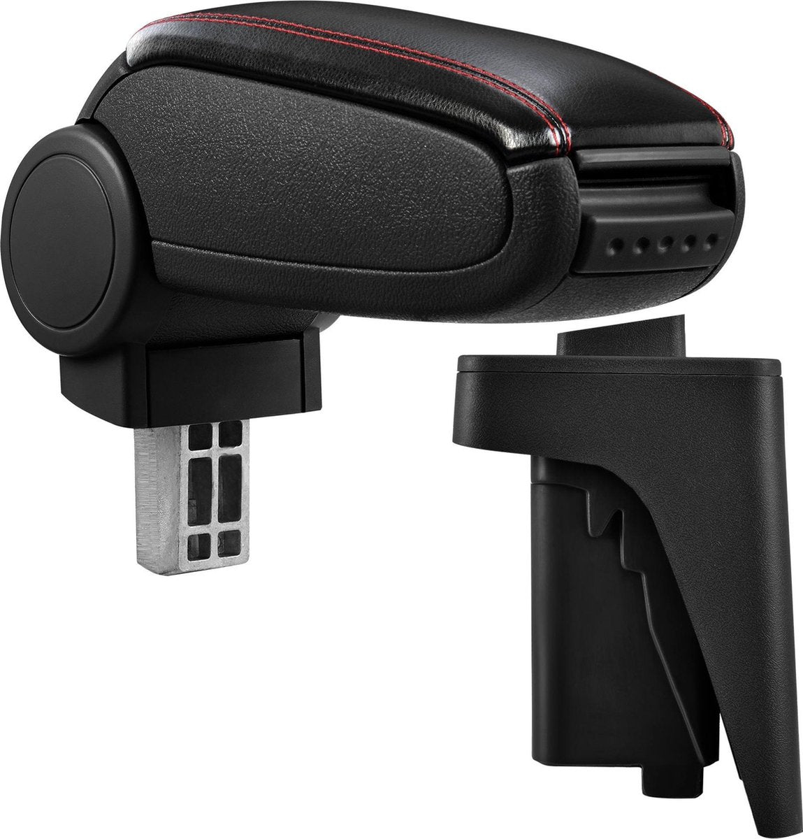 Armsteun Audi A3 S3 8P 2004-10 kunstleer zwart rood stiksel