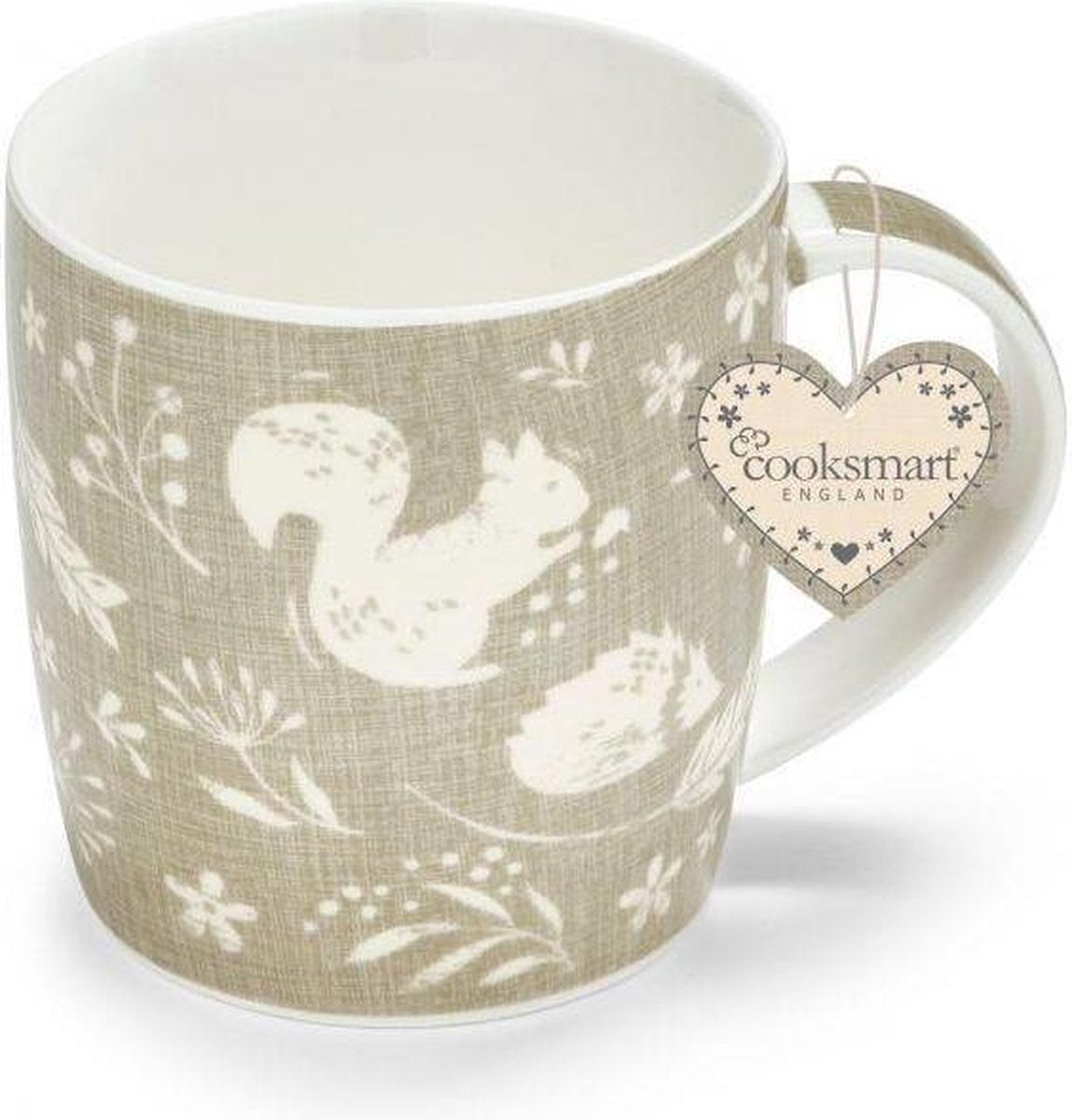 Beker grijs Woodland