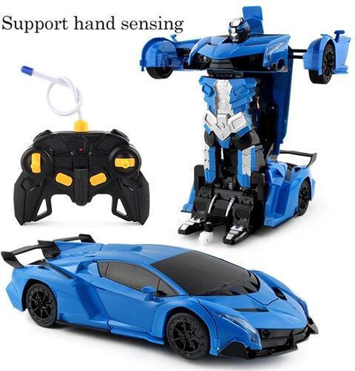 RC Transformer ROBOT auto Lamborghini bestuurbare BLAUW