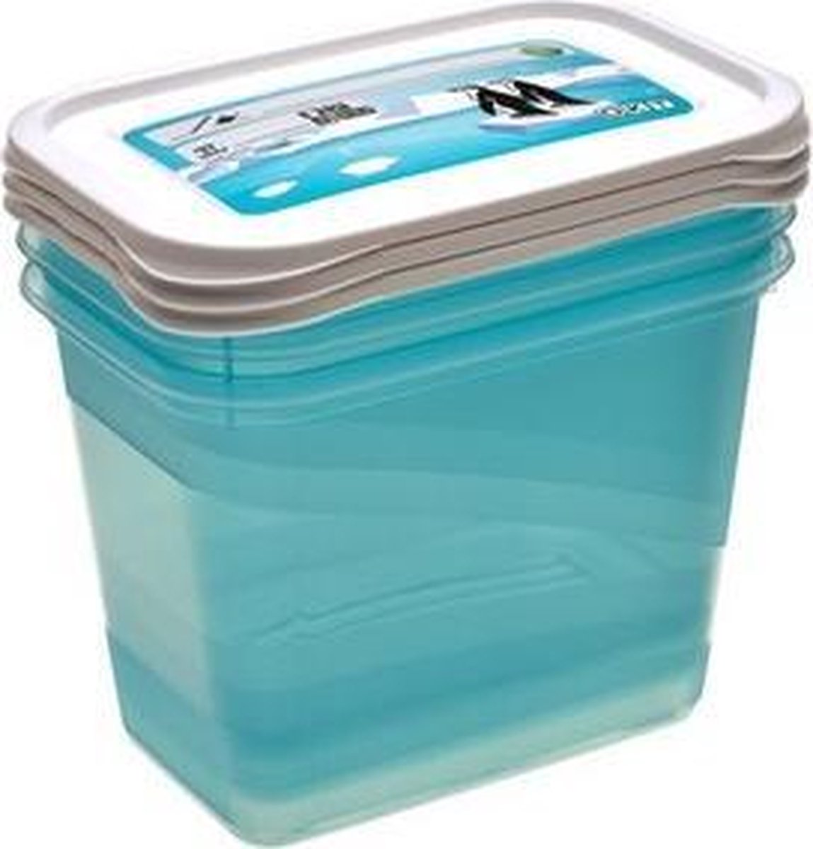 FOOD CONTAINER S/3   15X10X11 - 1 L MIA POLAR KEEEPER 30691