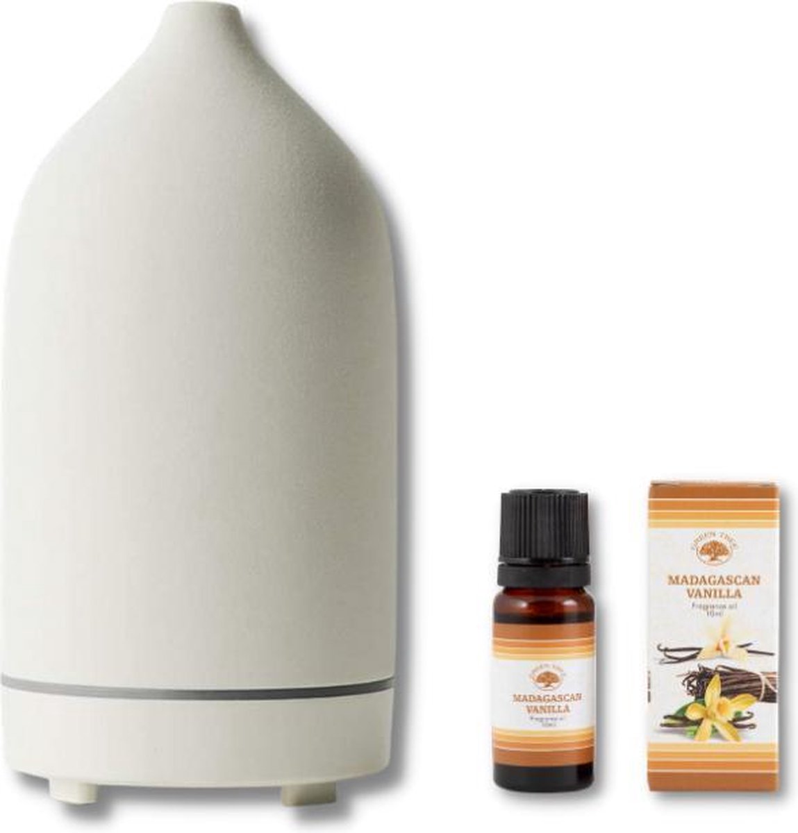 Senpurna® Wit Aroma Diffuser - GRATIS - Etherische olie - Geurvernevelaar - Aromatherapie - Essentiele olie - Elektrisch - Aroma Olie - Geurolie - Diffuser - Keramiek - Keramisch - Rituals at home - Meditatie - Yoga
