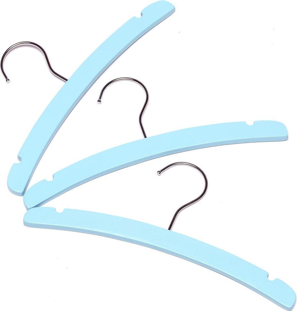 Babsana - Houten Kleerhanger Set 3 Stuks - Blauw