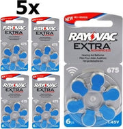 30 Stuks (5 Blisters a 6St) - Rayovac 675 Extra Advanced Gehoorapparaat batterijen