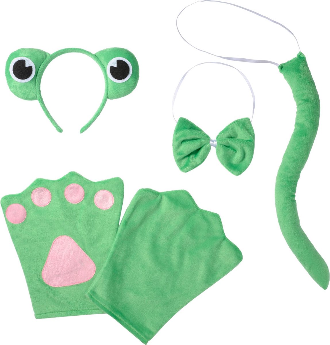 dressforfun - Accessoireset kikker Kinderen  - verkleedkleding kostuum halloween verkleden feestkleding carnavalskleding carnaval feestkledij partykleding - 302030