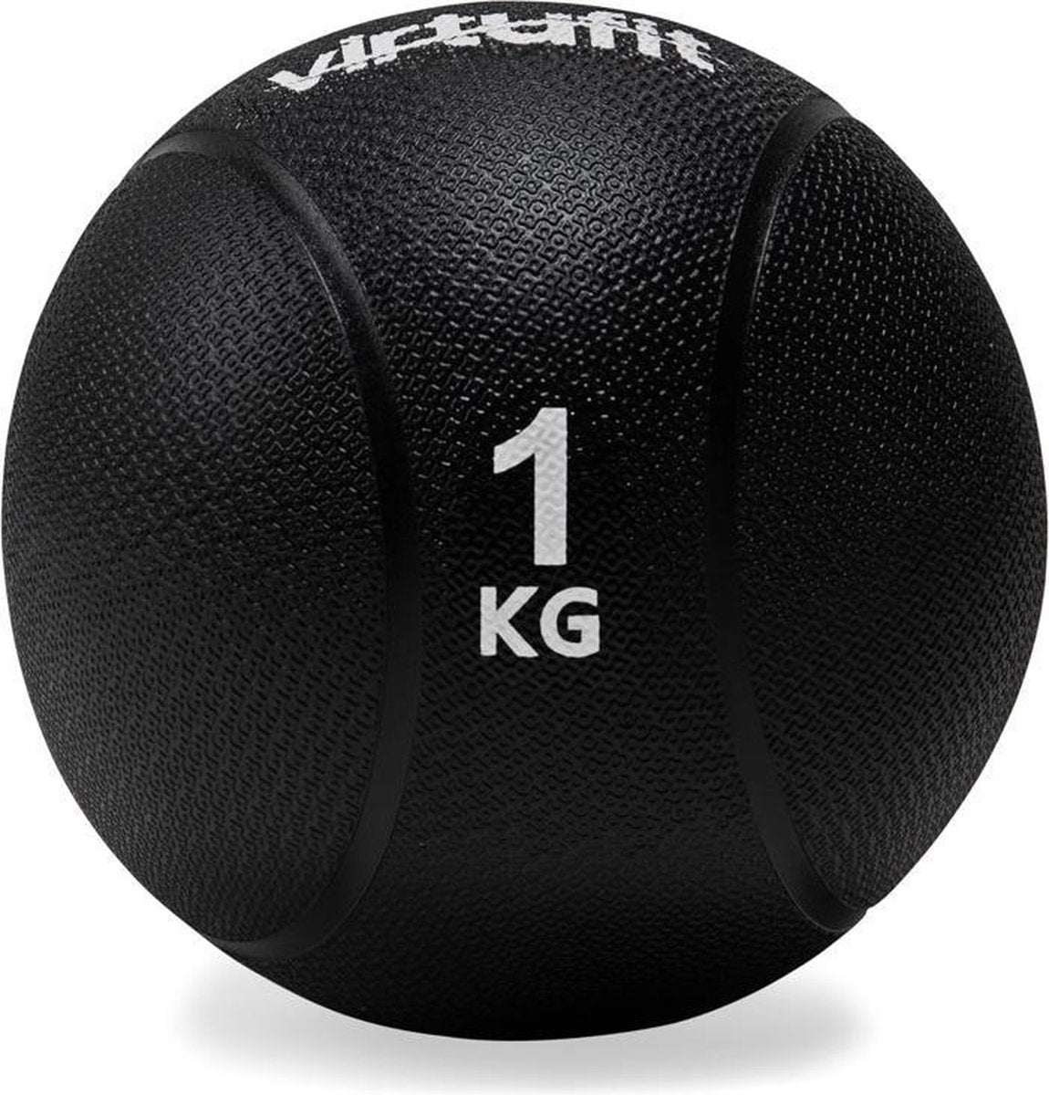 Medicijnbal - VirtuFit Gewichtbal - Rubber - 1 kg -Zwart