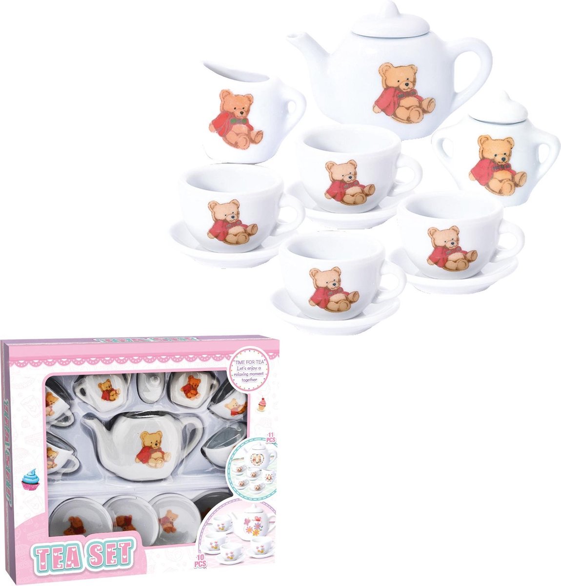 Stenen beren kinderservies 13-delig