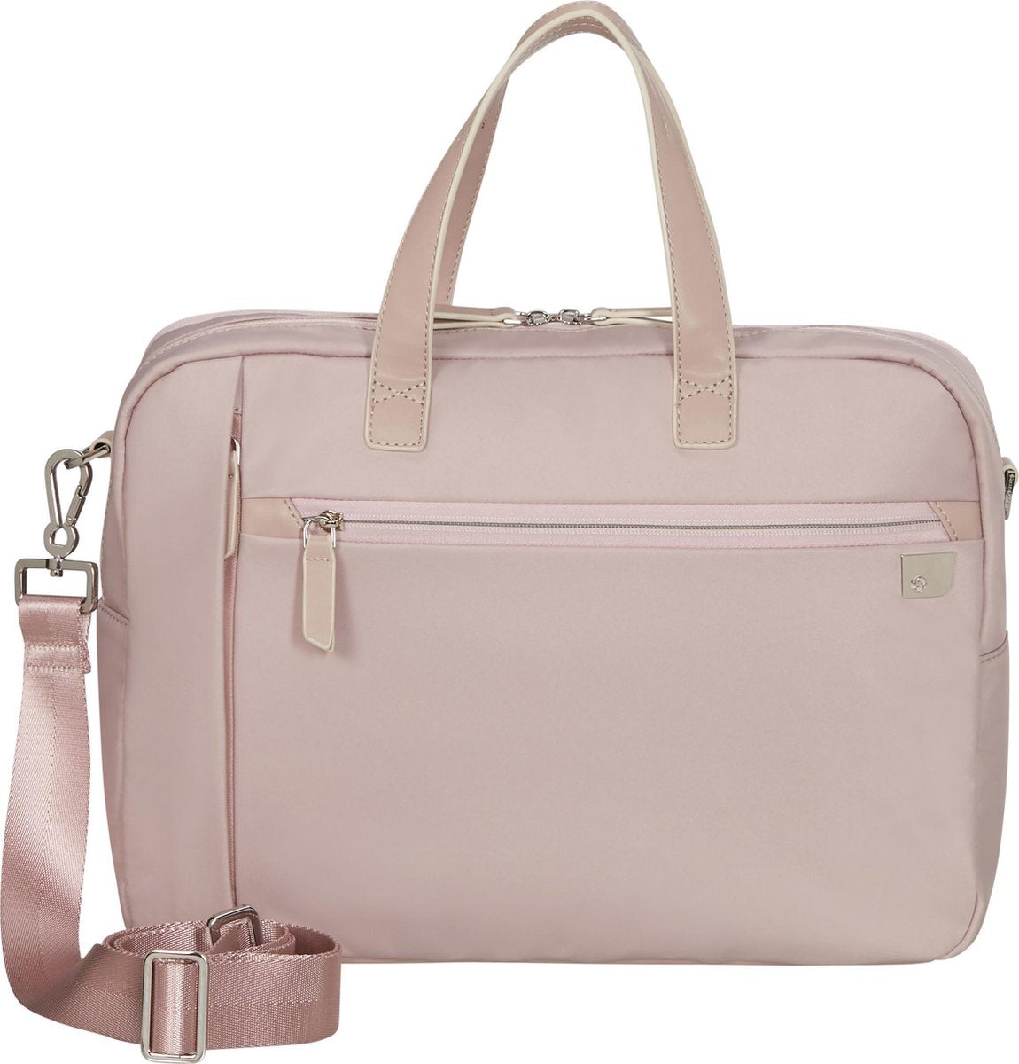 "Samsonite Laptopschoudertas - Eco Wave Bailhandle 15.6"" 2 Comp Stone Grey"