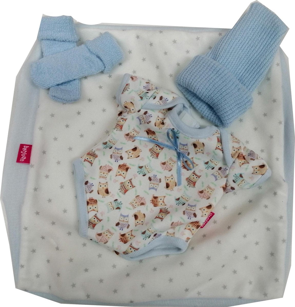 Berjuan Babypopkleding Andrea Meisjes Textiel/wol Blauw/wit