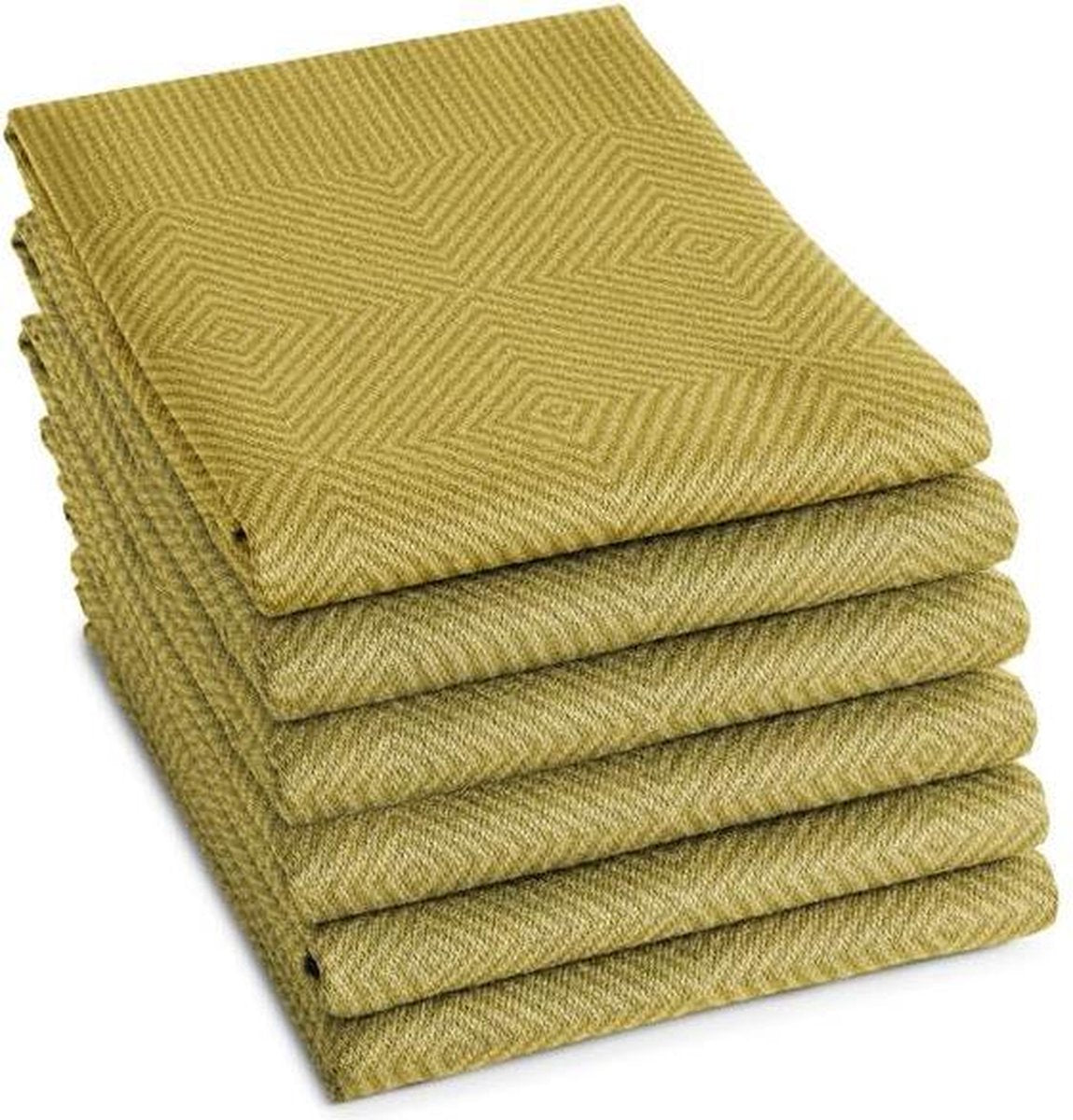 DDDDD Cisis - Theedoek - 60x65 cm - Set van 6 - Saffron
