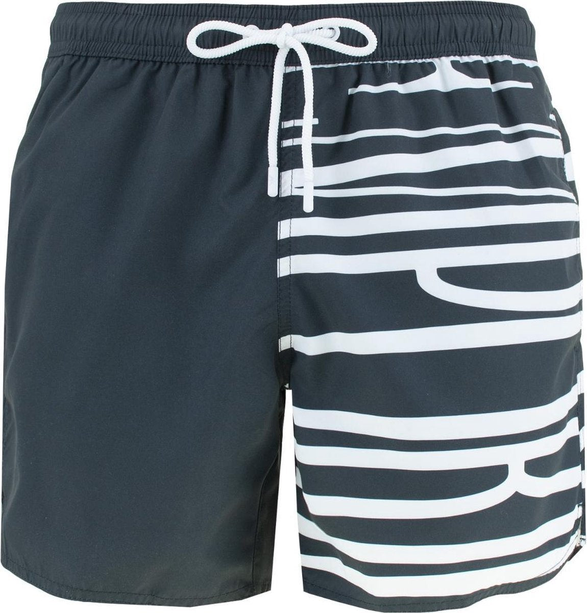 Emporio Armani half print zwemshort blauw - L