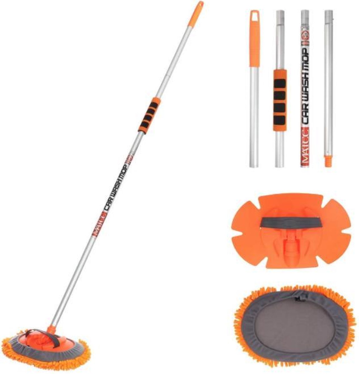 Wasborstel Op Lange Steel Set Bestellwagen Boot Camper Caravan Jeep Vrachtwagen Zacht