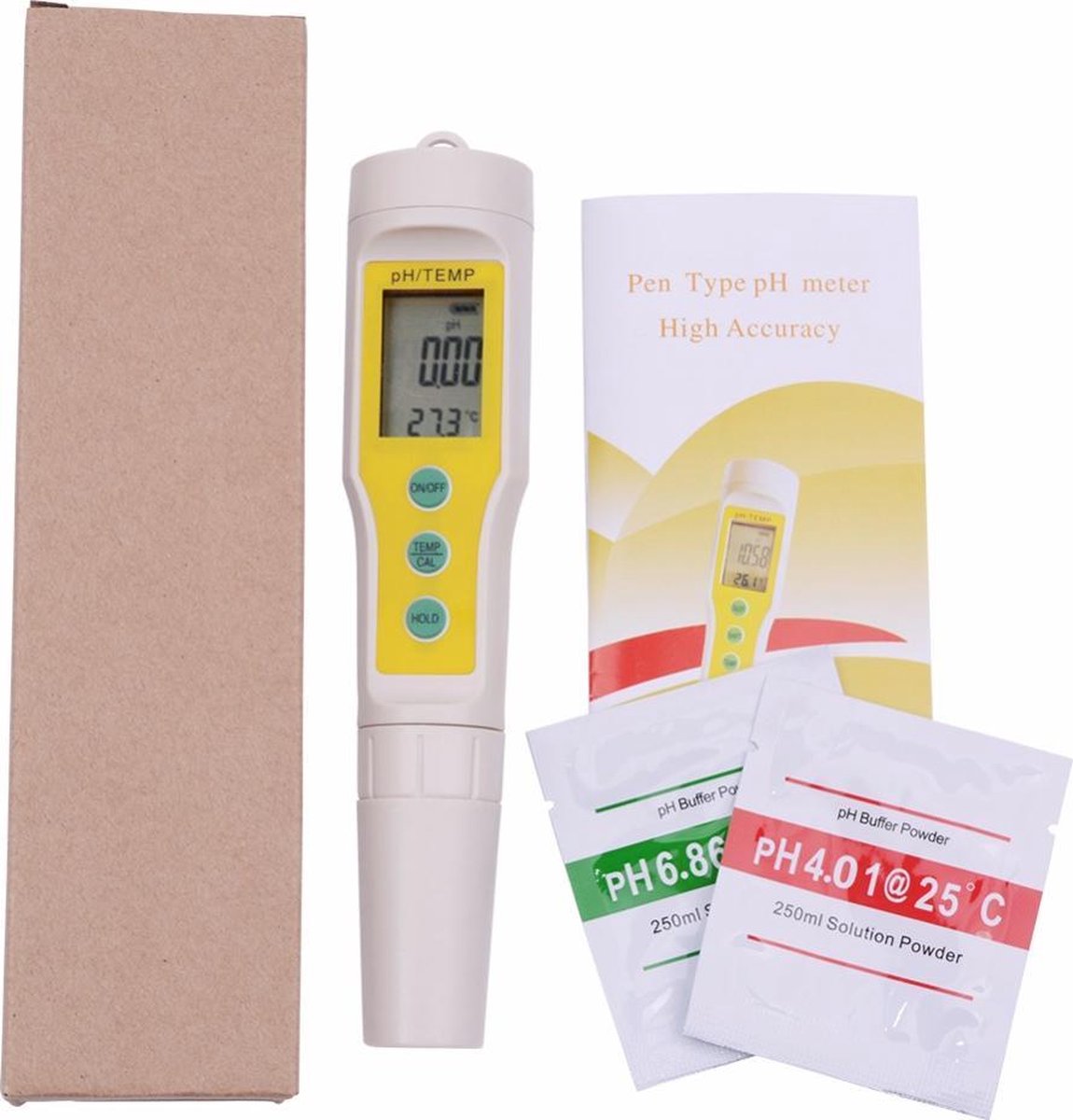 Digitale PH Meter- PH meter zwembad -PH waarde meten van water/zwembad/aquarium - Zuurtegraad meten - PH waarde meten - pH indicator - pH-meter met kalibratie