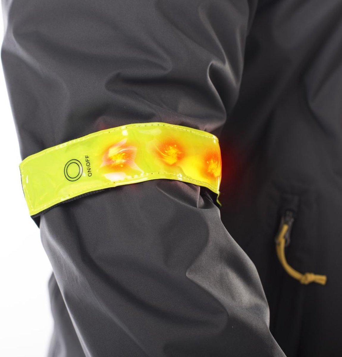 Topcom 10.025.35 Reflector-Band met LED-Licht Geel