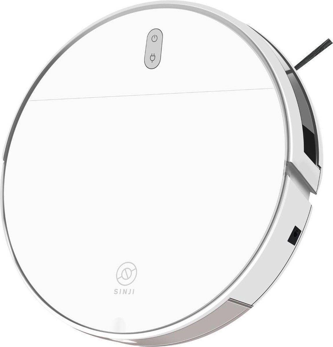 Sinji Smart Robotstofzuiger – 4 Schoonmaakstanden – Dweilfunctie – Laadstation – Besturing via app – Afstandsbediening – Spraakbesturing via Google en Alexa - Wit