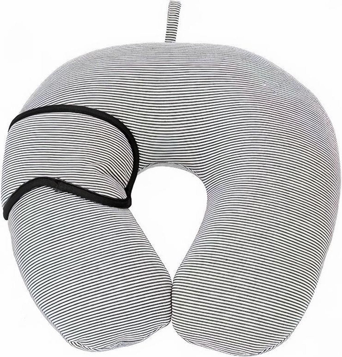 Pro World Nekkussen Streepjes 28 Cm Polyester Lichtgrijs