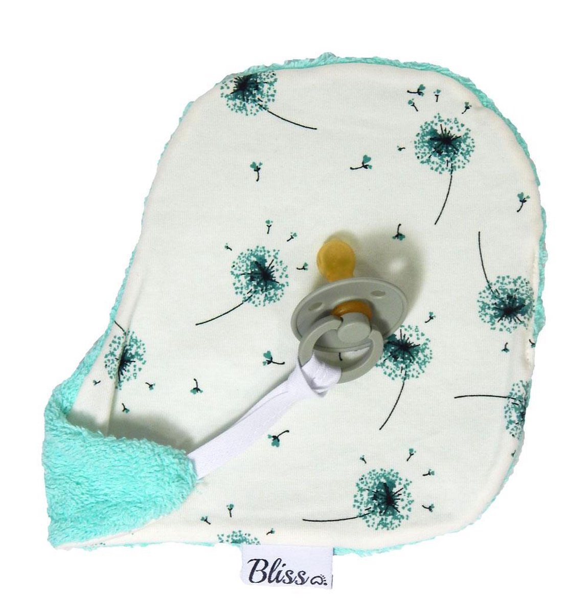 Wallabiezzz - Speendoekje - Speen knuffeldoekje - Dandelion Mint met mint badstof