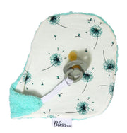 Wallabiezzz - Speendoekje - Speen knuffeldoekje - Dandelion Mint met mint badstof