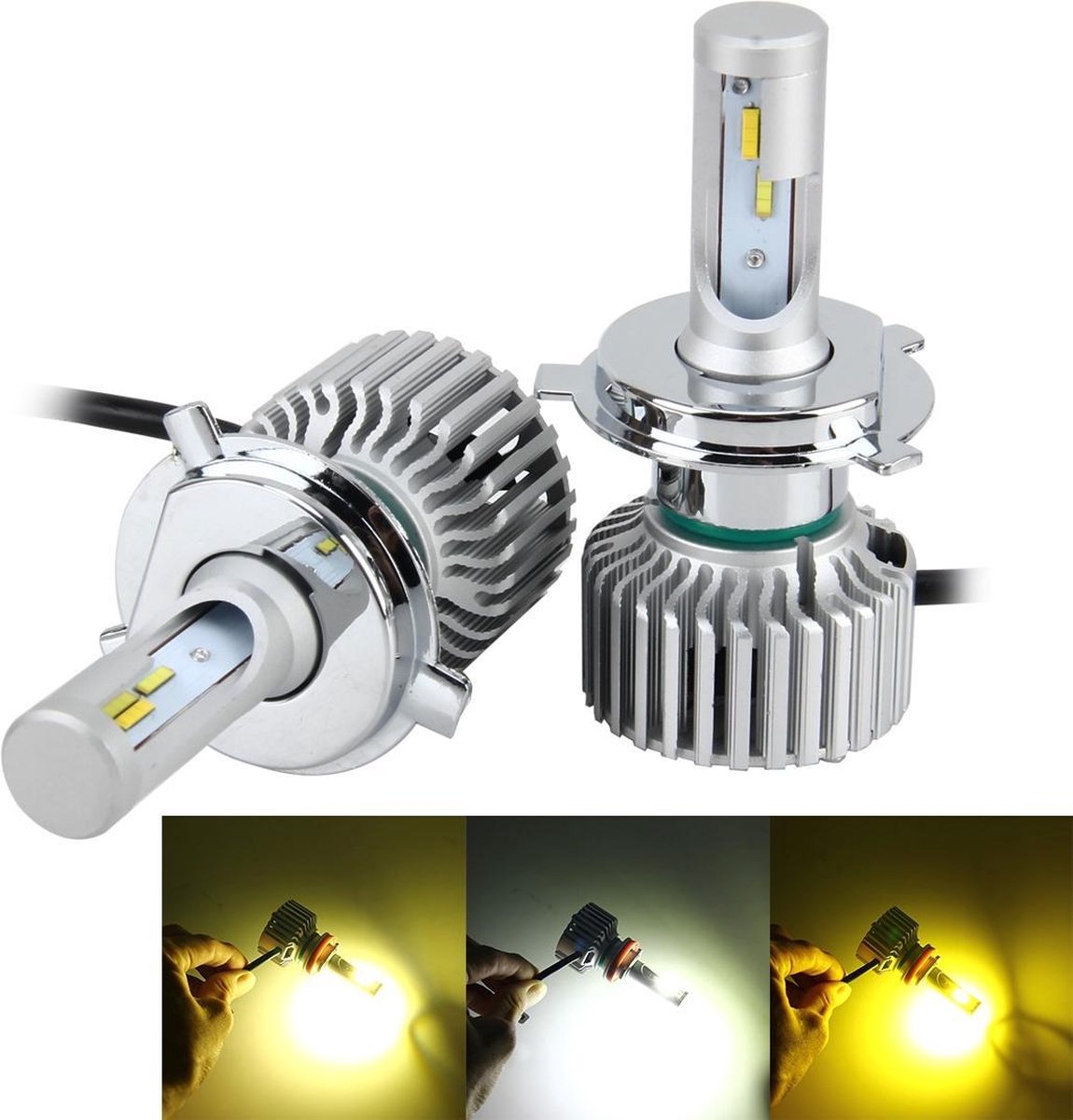 2 STKS H4 26 W 2250LM Autokoplamp LED Auto Light Ingebouwde CANBUS-functie (Wit licht