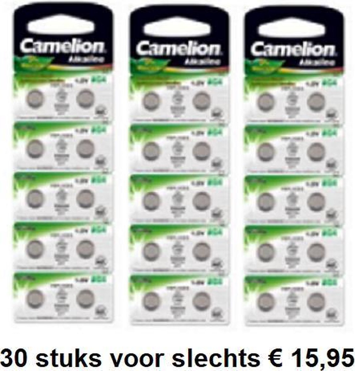 30 stuks - Knoopcel Batterijen1