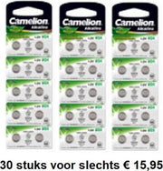 30 stuks - Knoopcel Batterijen1