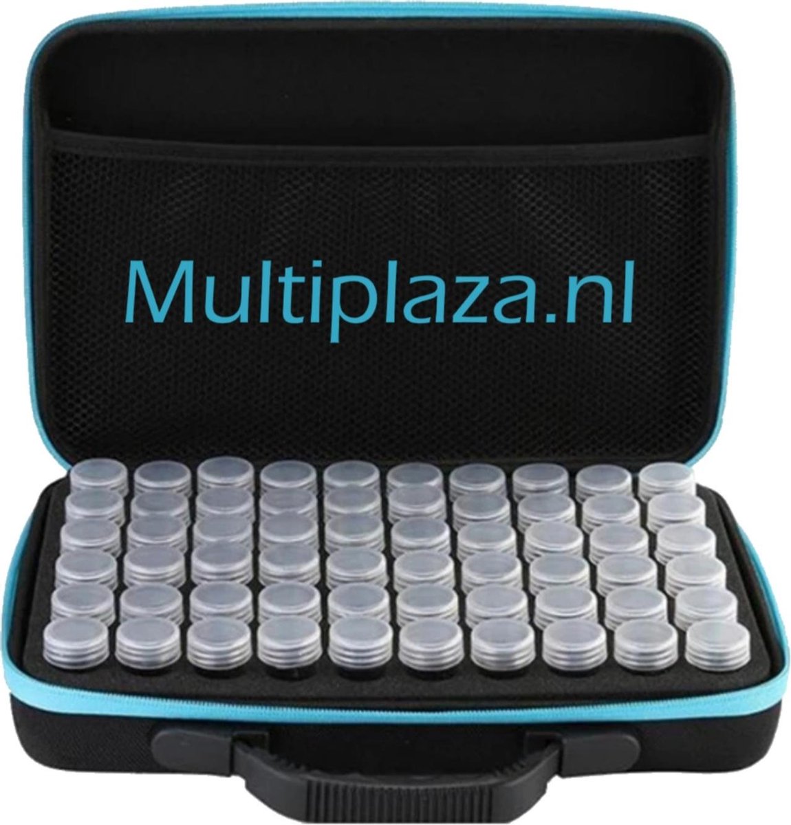 ● Luxe SORTEERKOFFER ● "Multiplaza" BLAUW met ● 60 potjes ● diamond painting - opbergkoffer - hobby