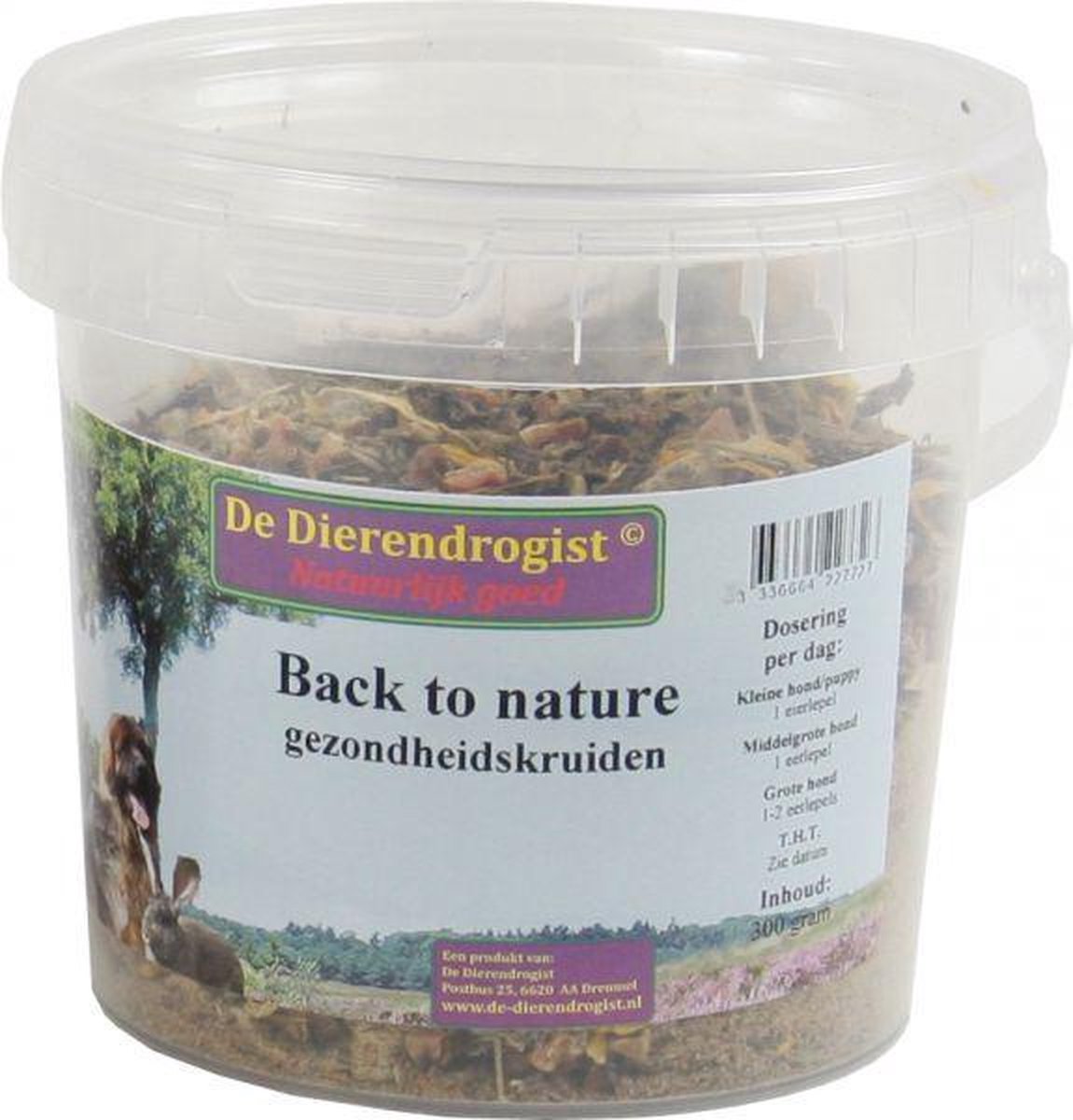 Dierendrogist Back To Nature Gezondheidskruiden - 300 gr