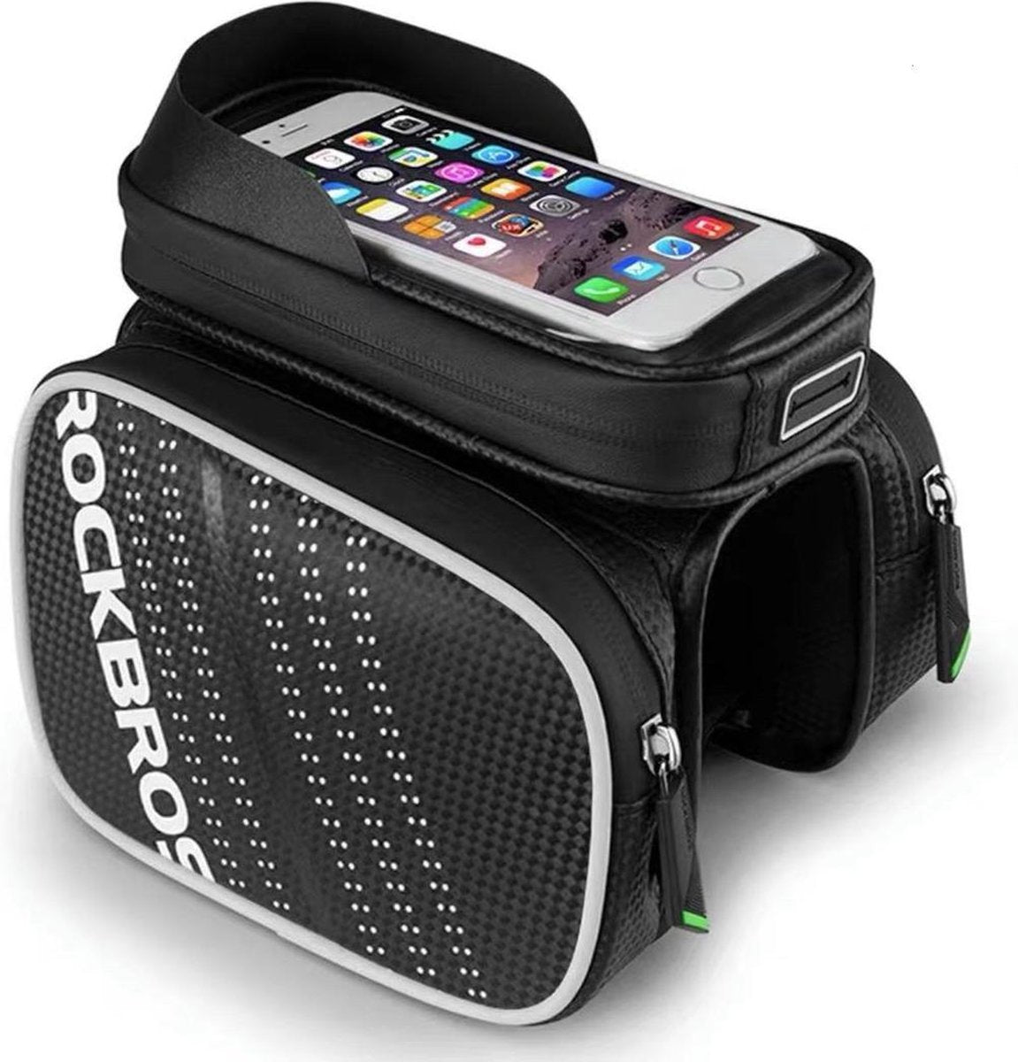 ROCKBROS Telefoonhouder fiets – Frametas fiets – Dubbele fietstassen – Mountainbike – MTB – Racefiets – Fietsen – Waterdicht – 6