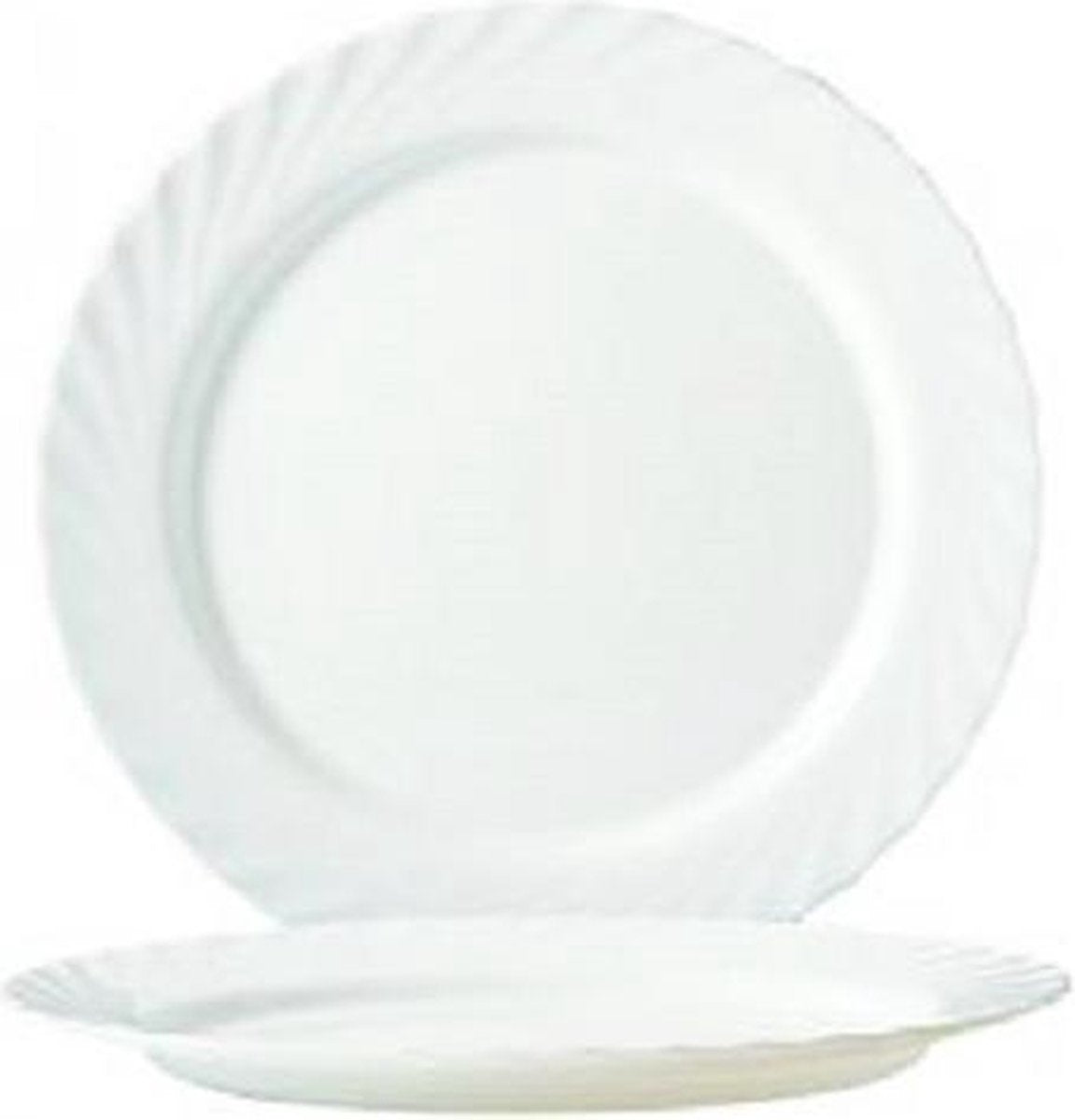 Trianon - Dessertbord - Wit - D19cm - Opaal - (set van 6)