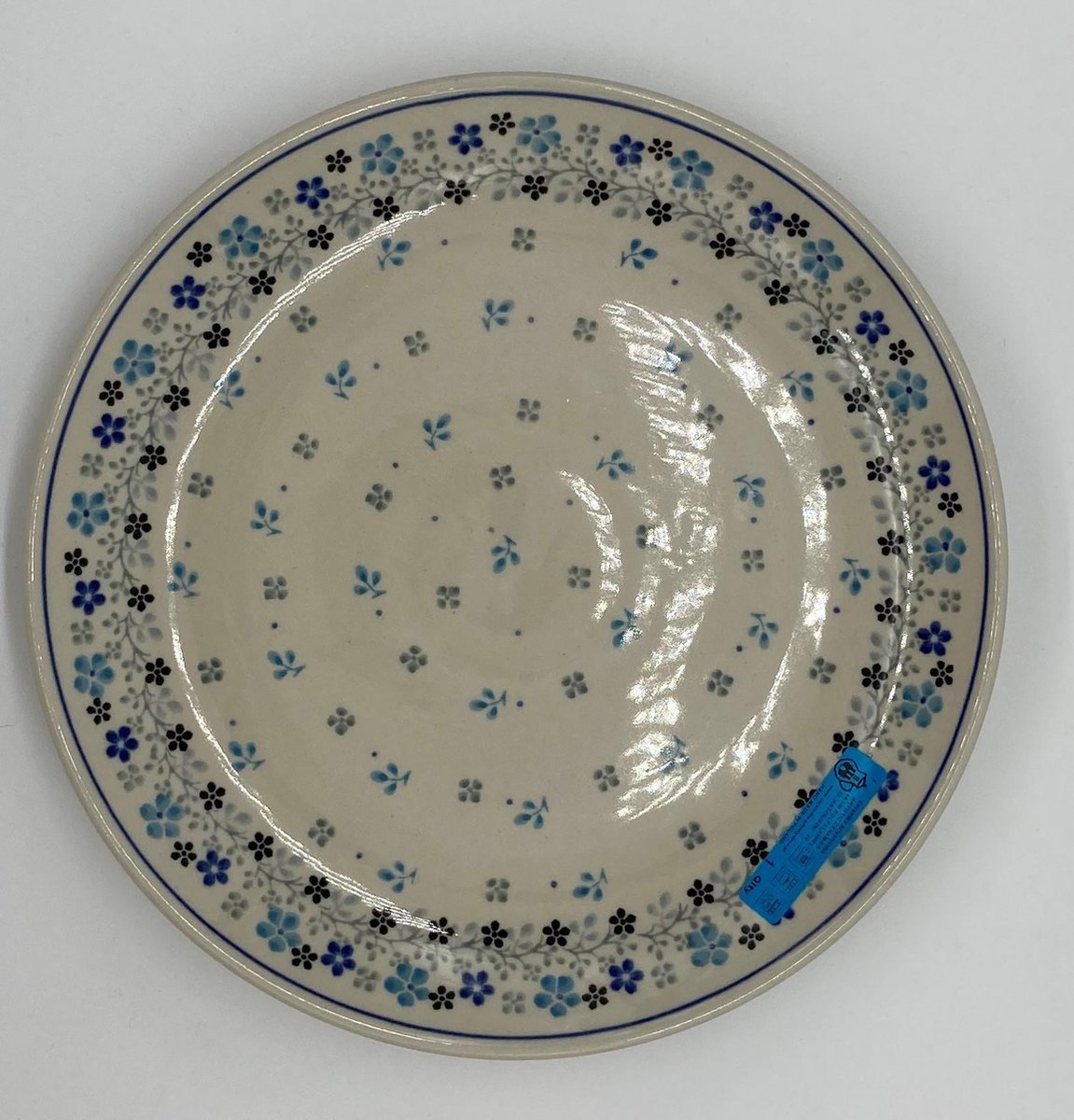 Bunzlau dinerbord fijn bloemig