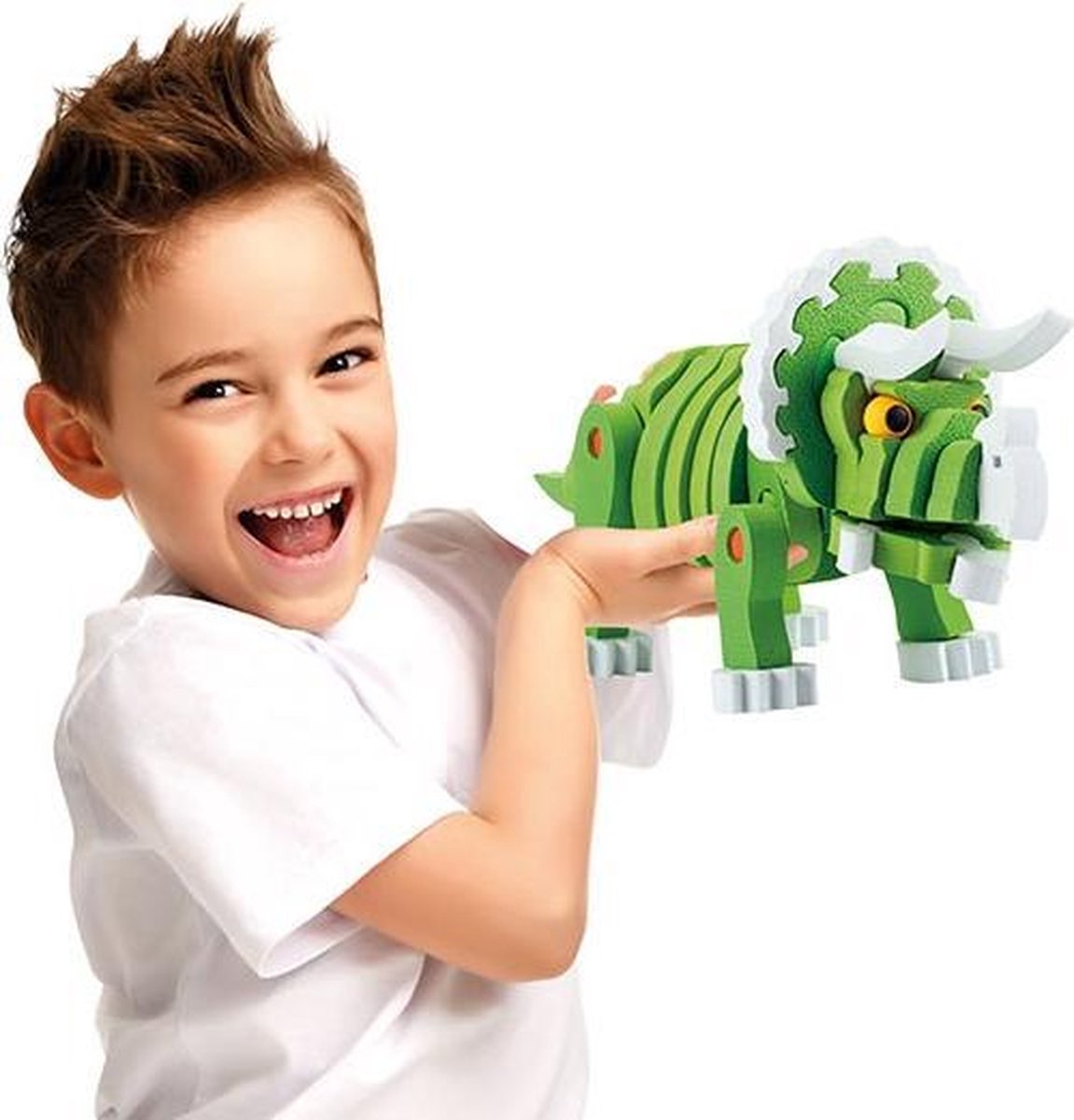 Dino Tricera 3D puzzel van foam | Dinosaurs Tricera