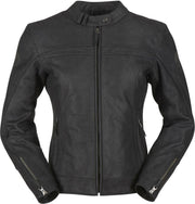 Furygan Kristen Vented Black Leather Motorcycle Jacket 2XL