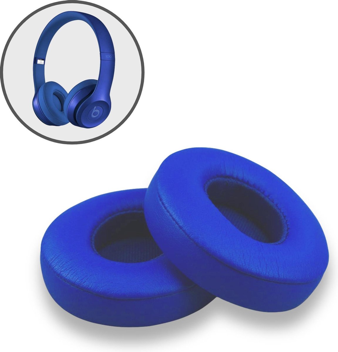 Oorkussens voor Beats By Dr. Dre Solo 2.0/3.0 wireless - Koptelefoon oorkussens voor Beats Solo blauw