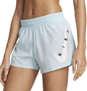 Nike Swoosh Run Sportbroek - Maat S  - Vrouwen - licht blauw/wit/zwart