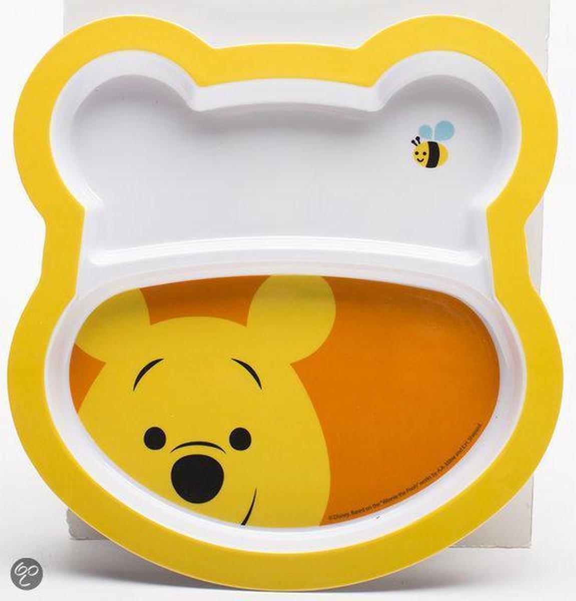 Zak! Designs Big Face Pooh Bord - 21 cm - Wit