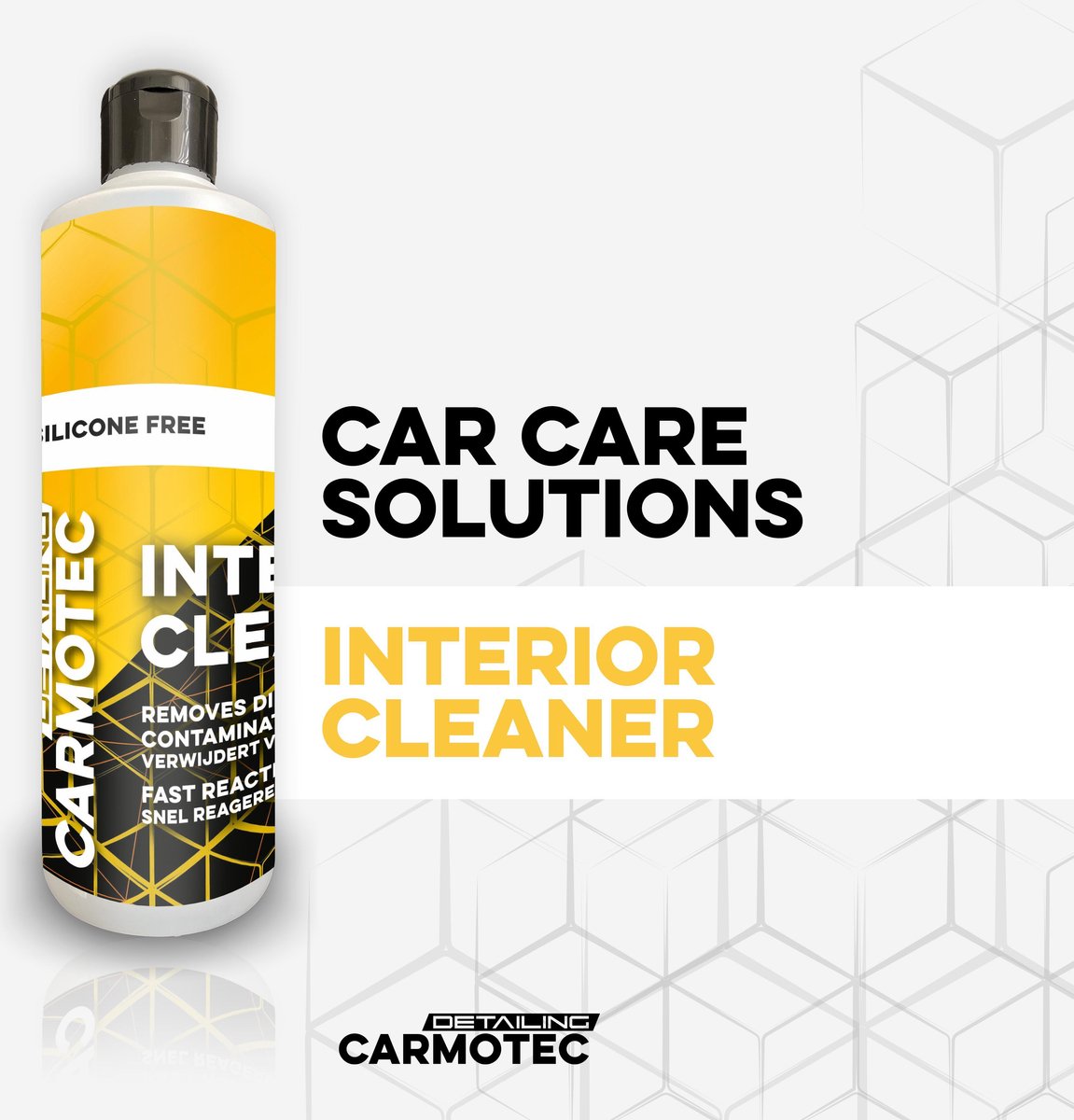 Interieurreiniger - Interieur reiniger - Interieur reinigen auto - Glans reiniging - Cockpit reiniger - Auto interieur verzorging- Auto wassen - Auto reiniging - Auto onderhoud - Auto schoonmaken - Auto poets - Auto detailing
