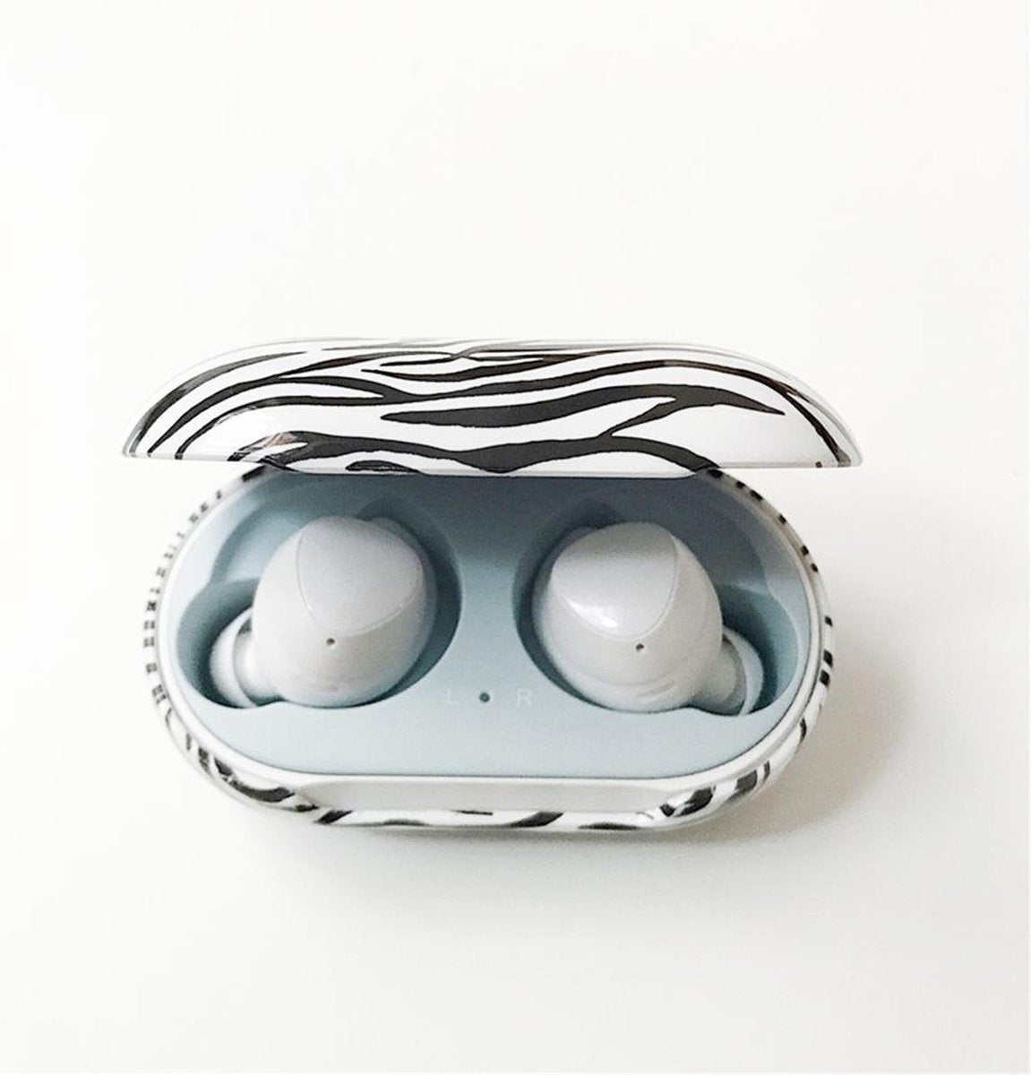 DW4Trading® Samsung galaxy hardcase hoesje voor earbuds+ zebra