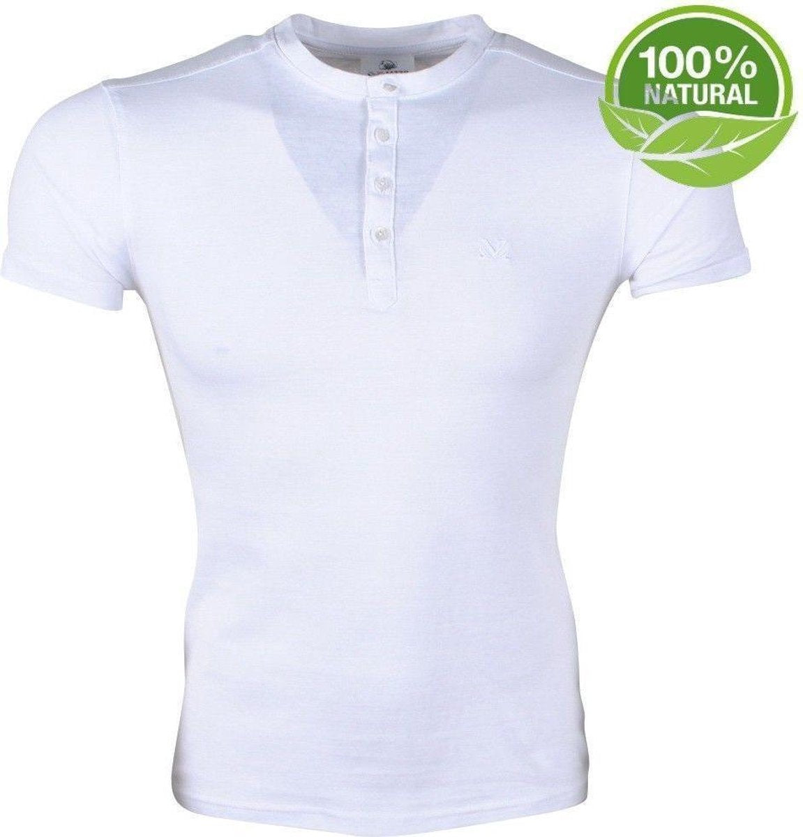 MZ72 - Heren T-Shirt - 100% Biologisch katoen - Treelife - Wit