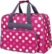 Naaimachine tas roze met polkadots