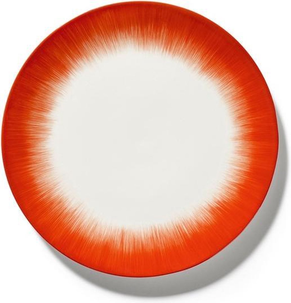 Serax Ann Demeulemeester Dé bord D28cm off white/red var5