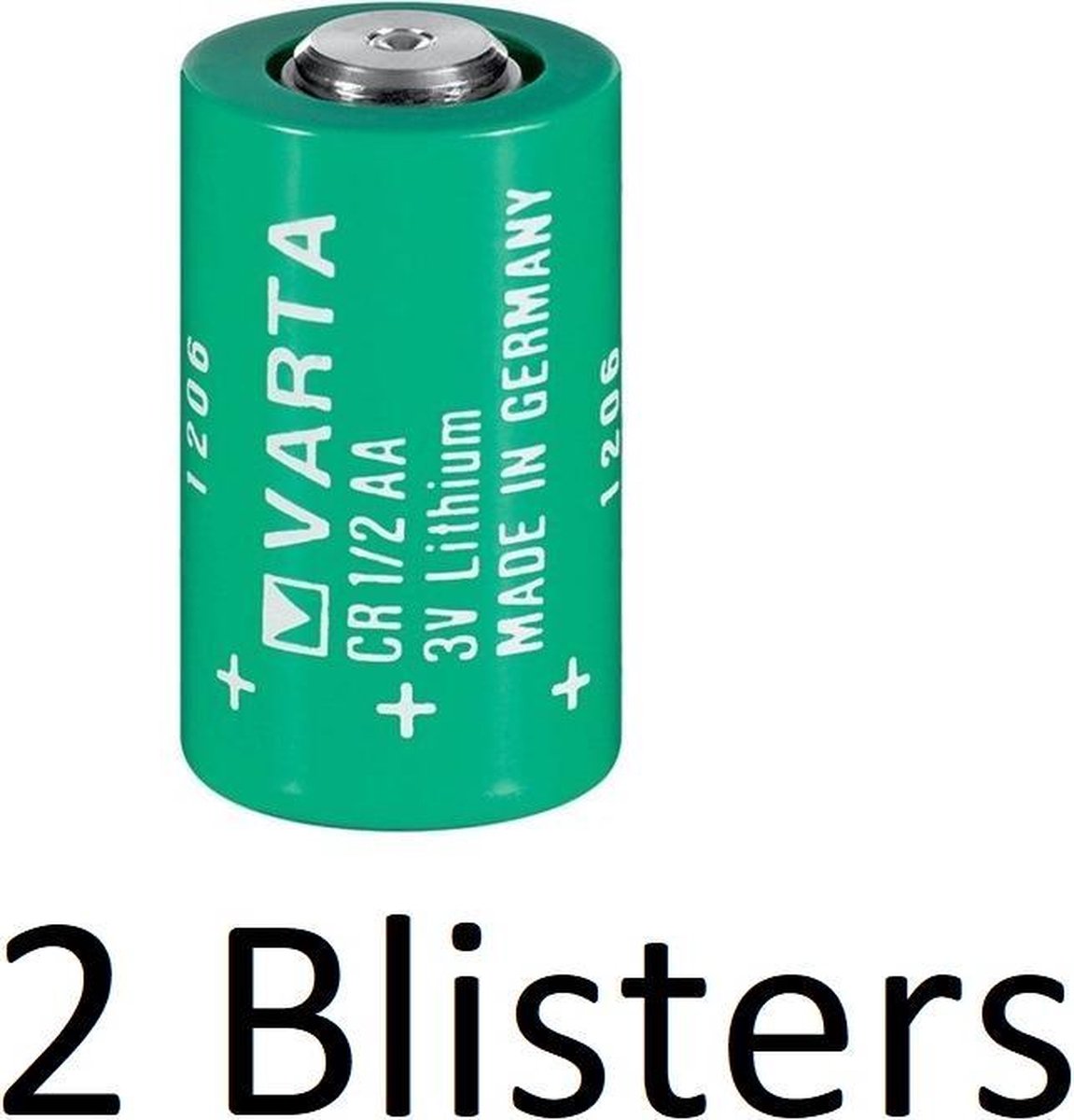 2 Stuks (2 Blisters a 1 st) Varta CR 1/2 AA lithium (3