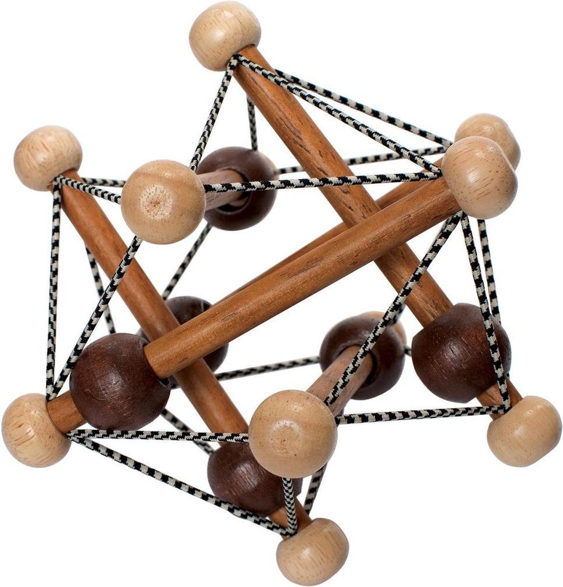 Manhattan Toy Rammelaar Artful Skwish Junior 15 Cm Hout Bruin