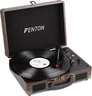 Fenton RP115B - Platenspeler in koffer met Bluetooth en ingebouwde speakers -Hout