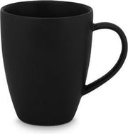 Mok XL met oor | Porselein | Mat zwart | 400 ml