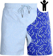 Kids | Fingerprint | Sapphire | Kleurveranderende zwembroek