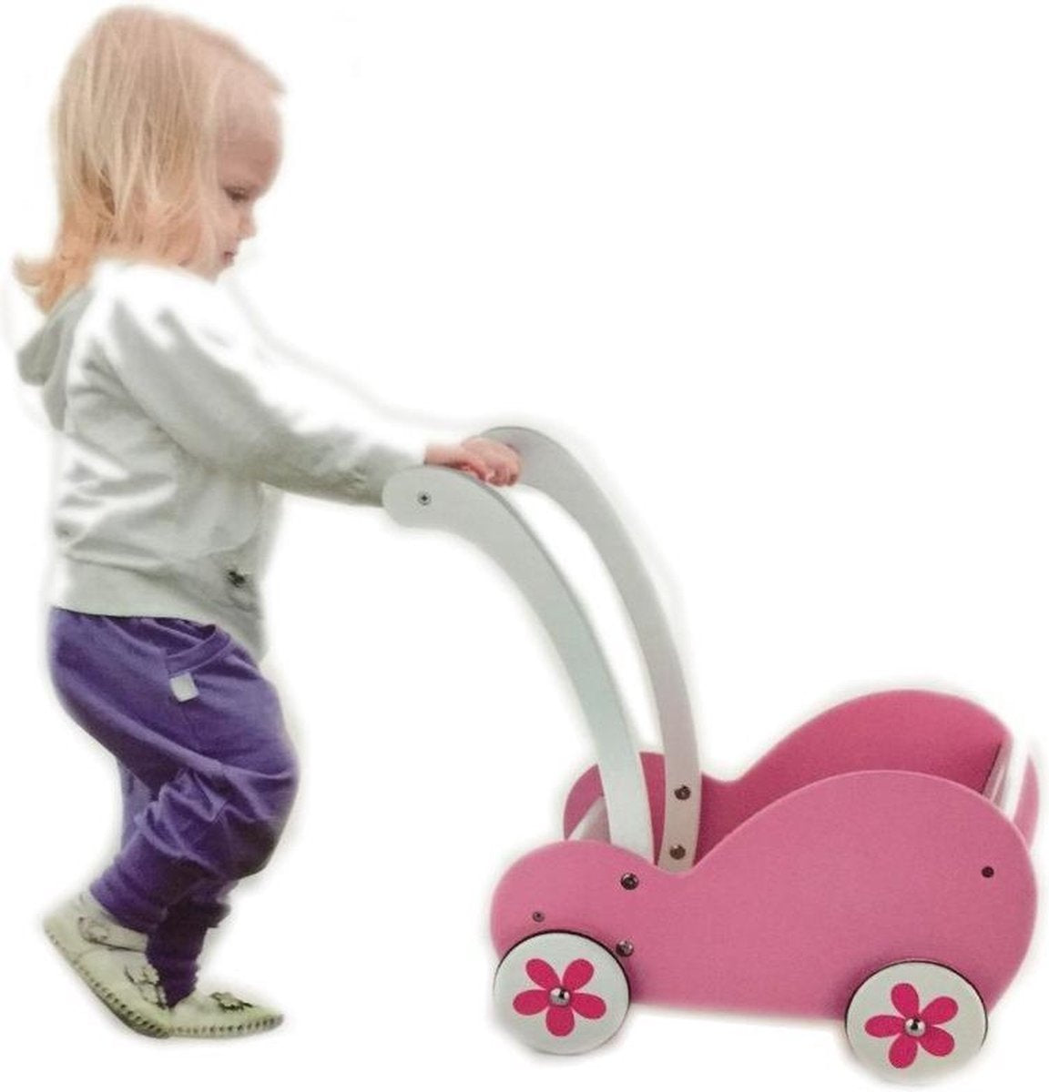 Viga toys houten poppenwagen