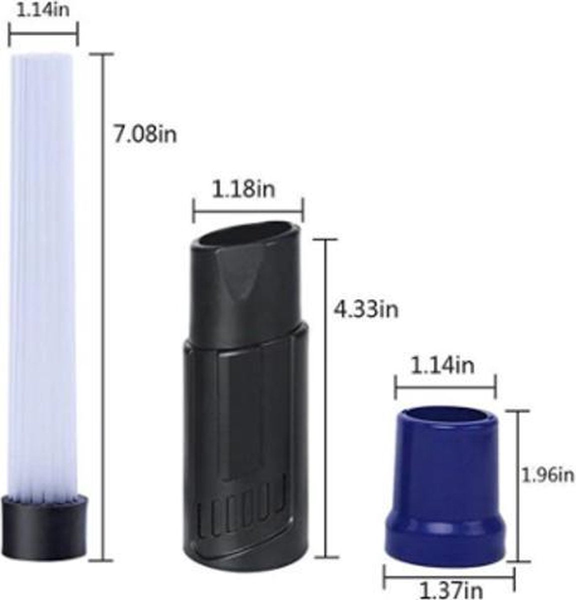 Universeel Opzetstuk Stofzuiger - Flexibel Mondstuk - Borstelstuk Stofzuiger - Schoonmaak Voetstuk