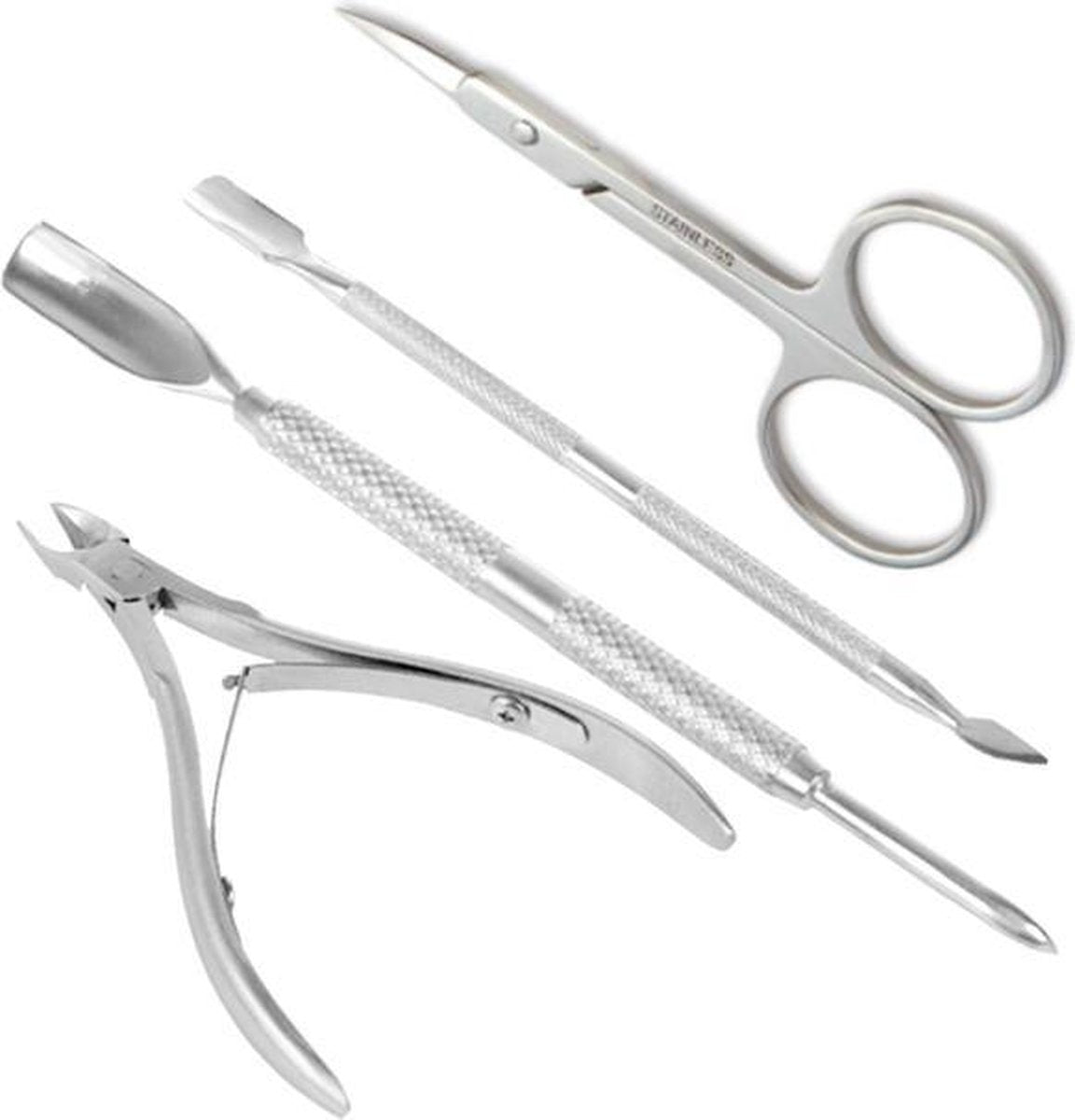 Nagelriem Knipper - Nagelriem Duwer - Nagelriem Verwijderaar - Nagelknipper - Bokkepoot - RVS